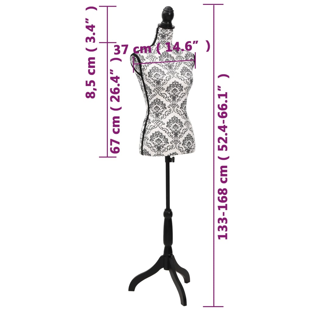 Damenbüste Schneiderpuppe Torso Weiß