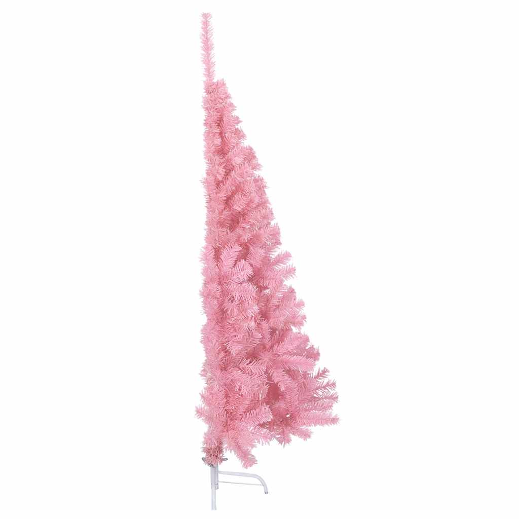Künstlicher Halb-Weihnachtsbaum mit Ständer Grün 150 cm PVC