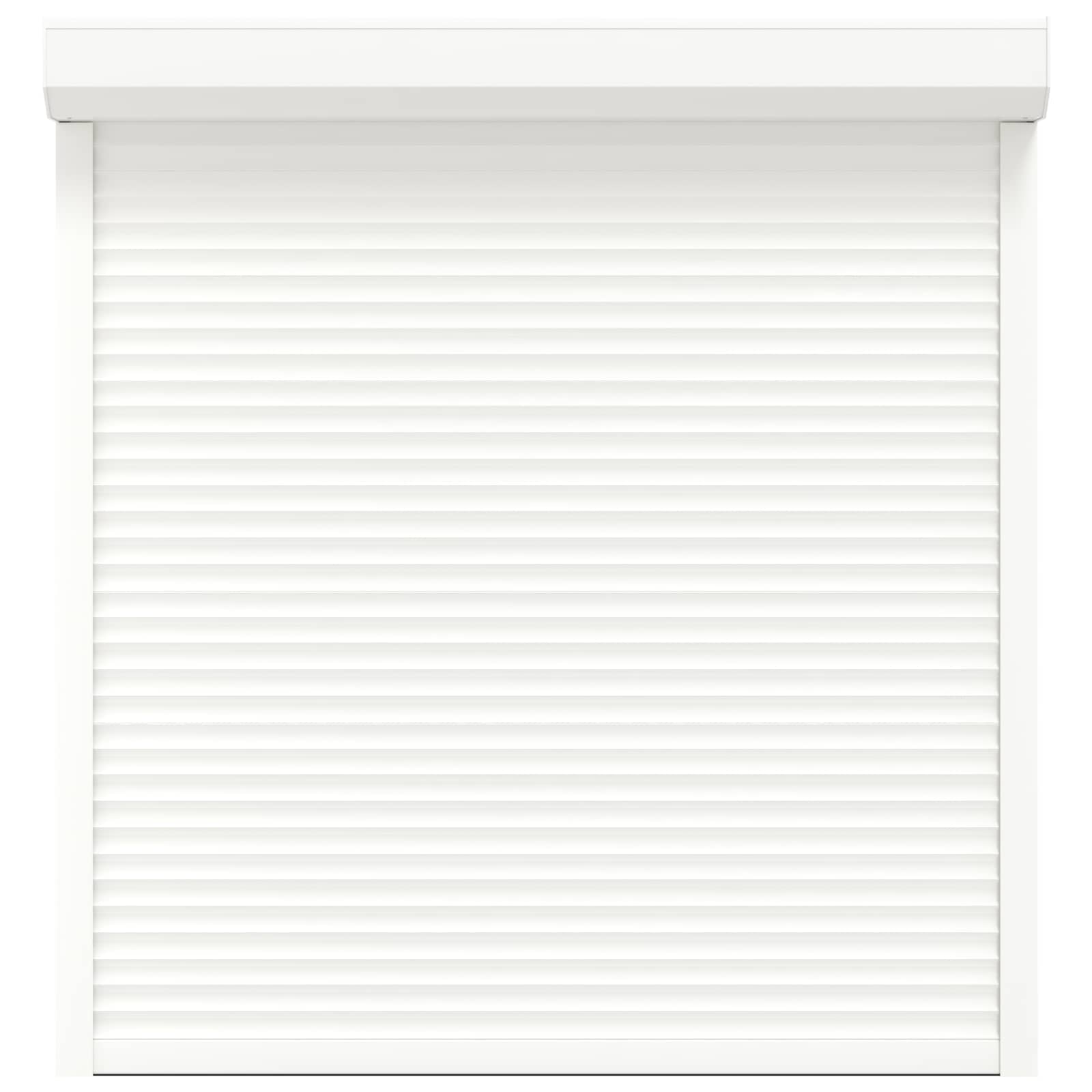 Rollladen Weiß 70 x 100 cm Aluminium und Polyurethan
