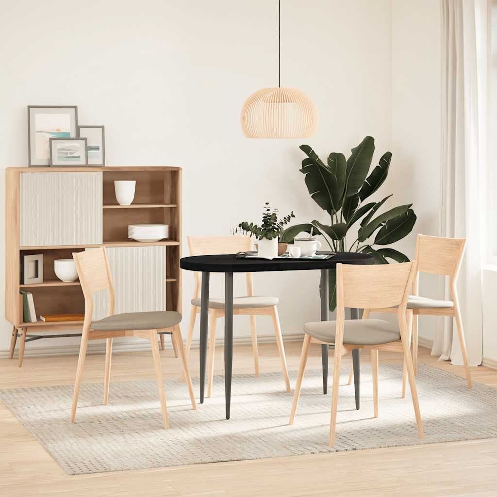 Tischplatte 80x40x2 cm Massivholz Eiche Oval