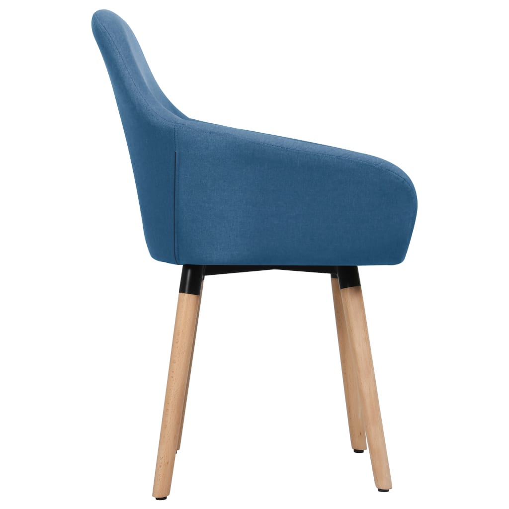Esszimmerstühle 4 Stk. Blau Stoff