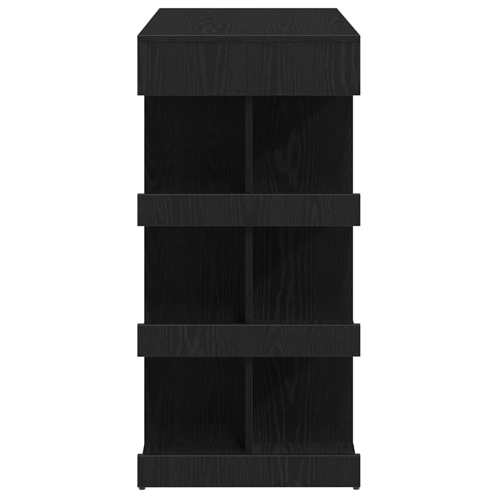 Bartisch mit Regal Weiß 100x50x101,5 cm Holzwerkstoff