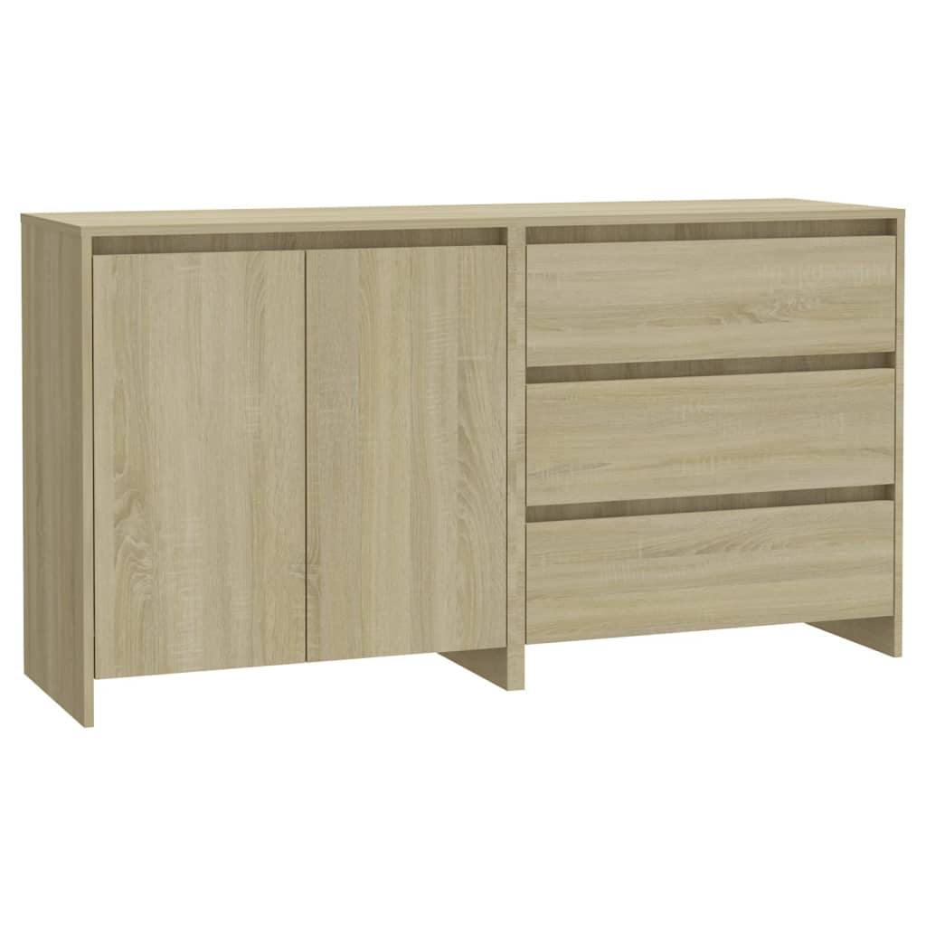2-tlg. Sideboard Weiß Holzwerkstoff