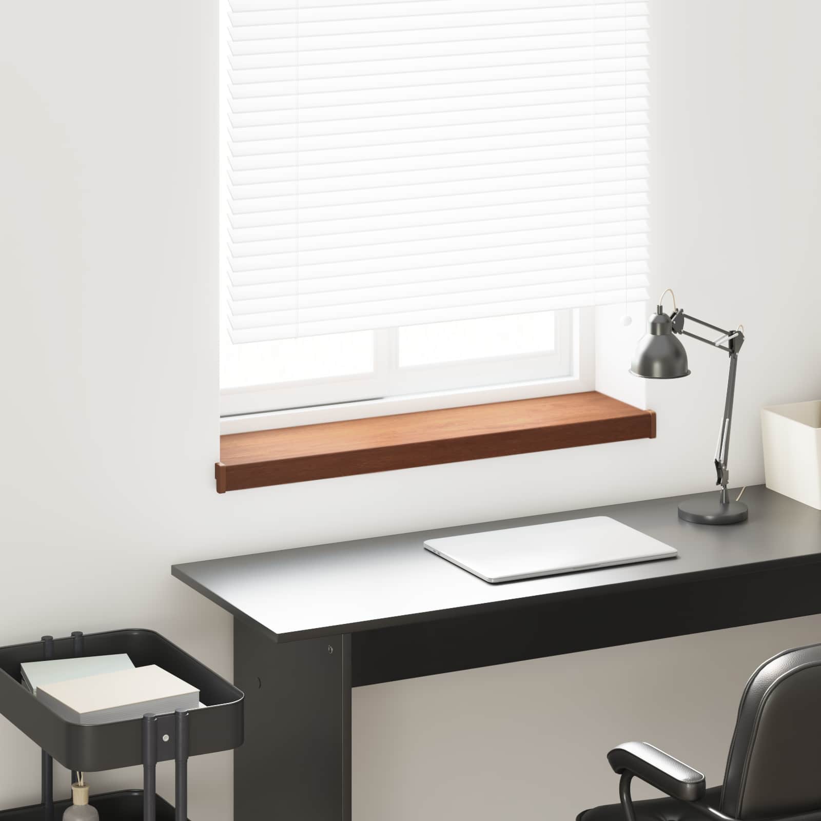 Fensterbank Weiß 60 x 10 x 4,5 cm PVC