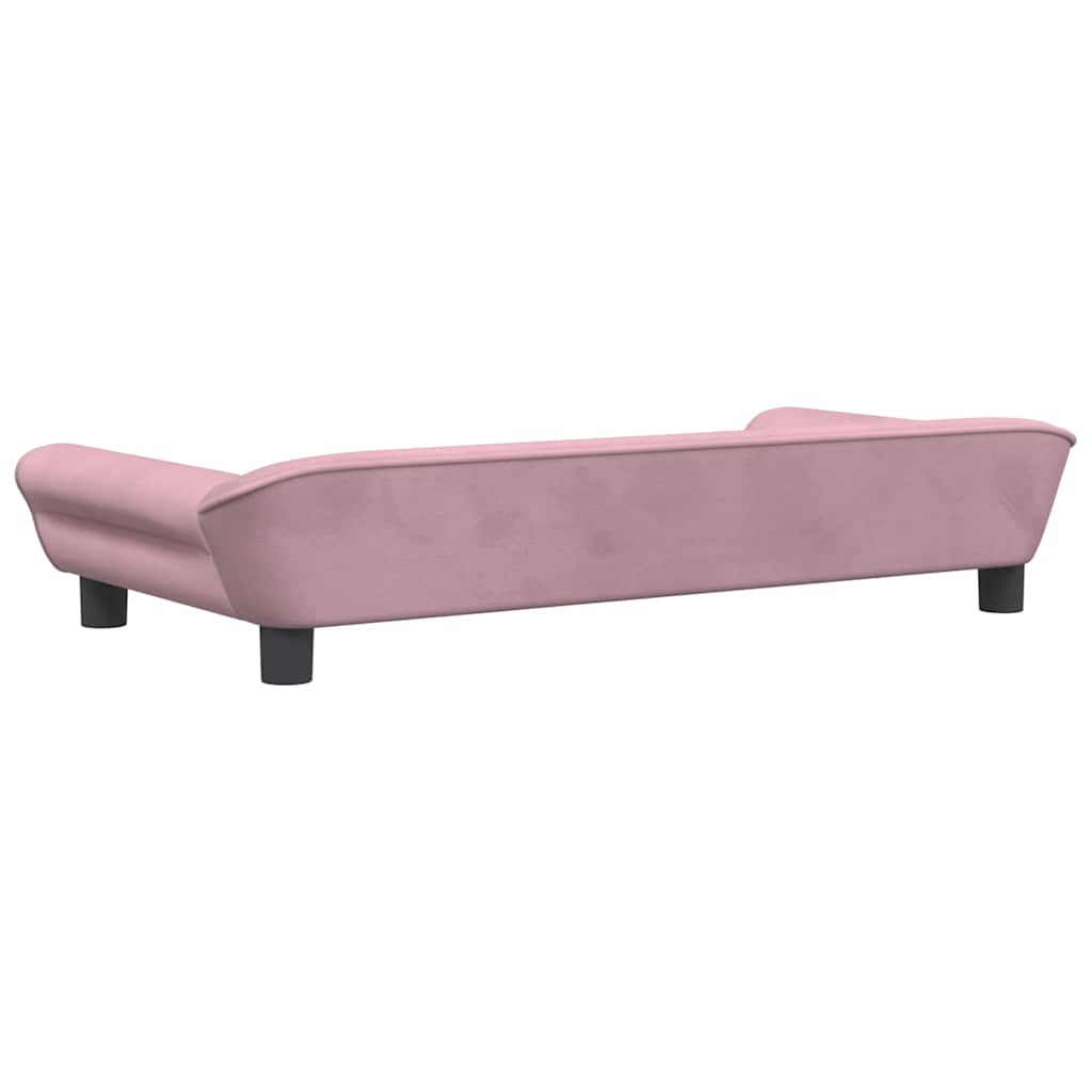 Kindersofa Blau 100x50x26 cm Samt
