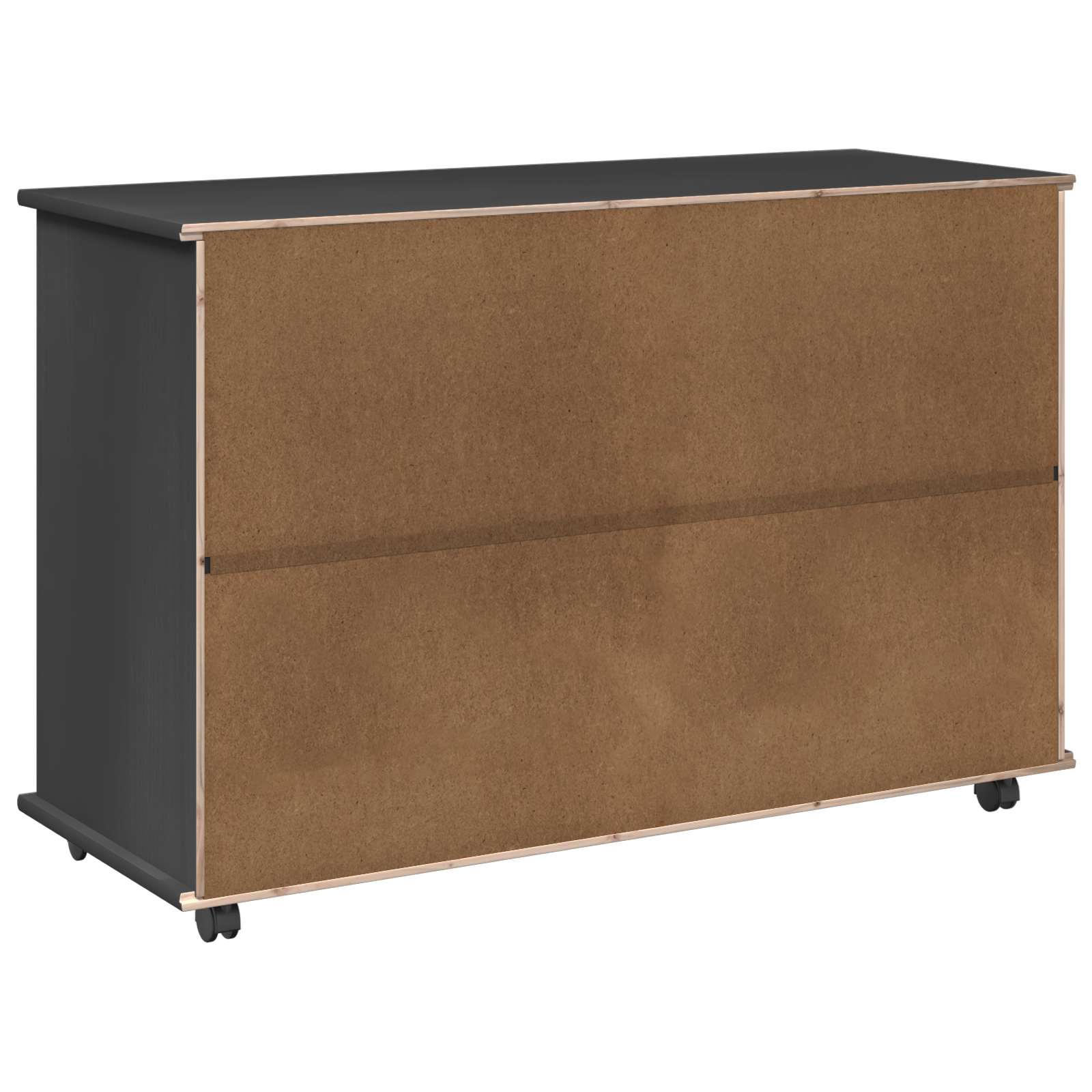 Rollschrank Honigbraun 100 x 39 x 65,5 cm Massivholz Kiefer