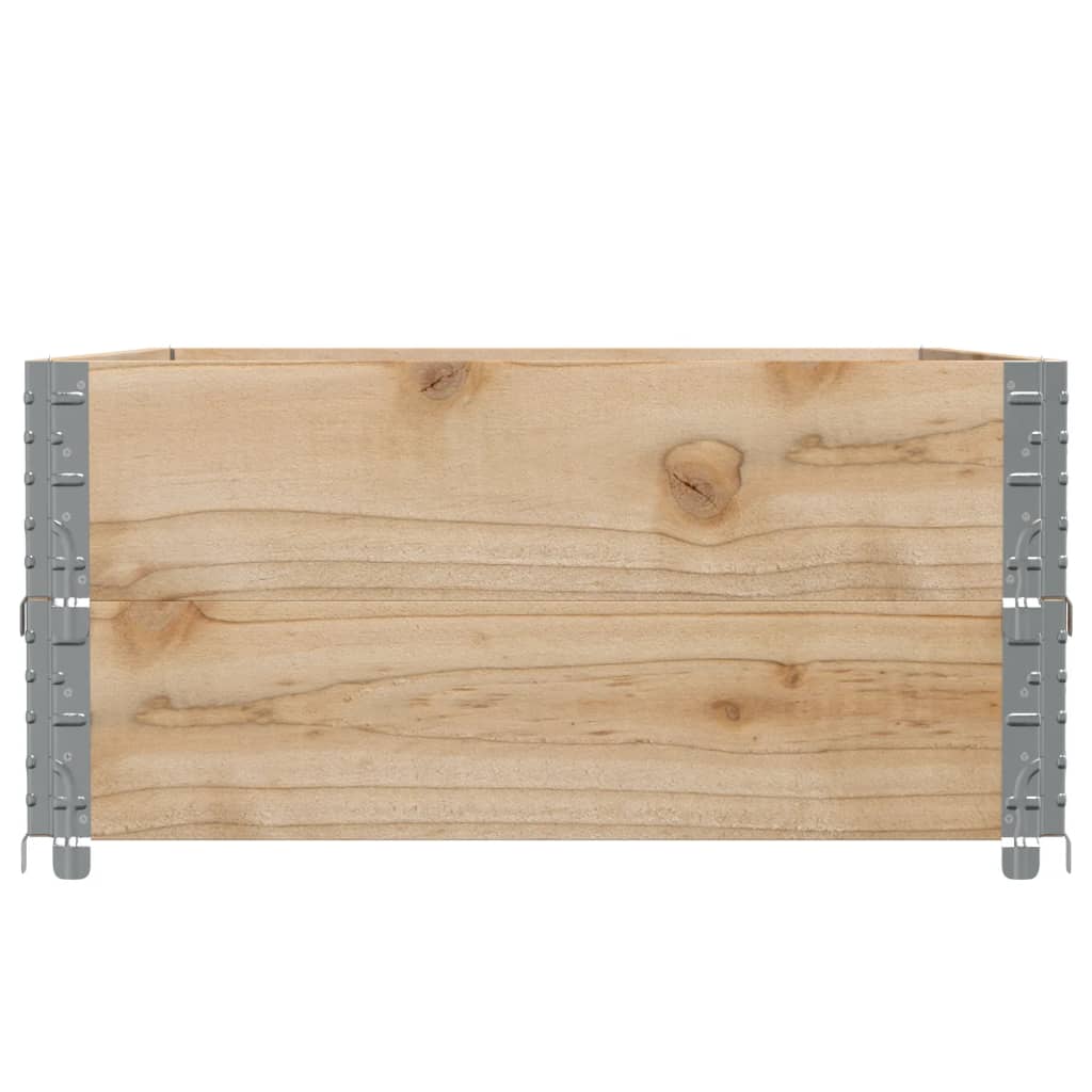 Pflanzkasten Grau 150x100 cm Massivholz Kiefer