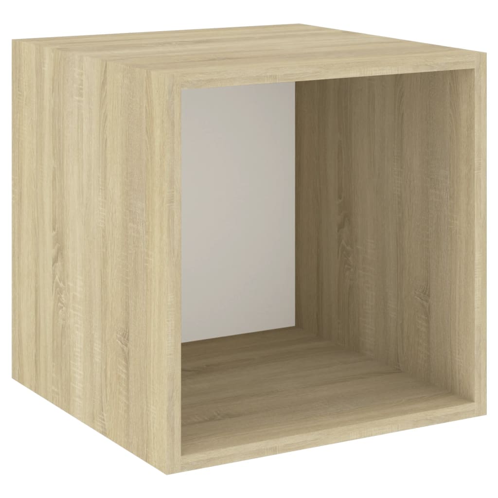 Wandschränke 2 Stk. Weiß 37x37x37 cm Holzwerkstoff