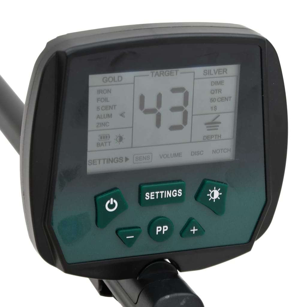 Metalldetektor 18 cm Suchtiefe Pinpoint und Auto-Tune-Funktion