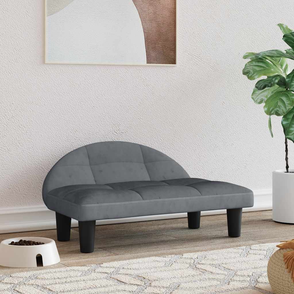 Hundebett Creme 70x52x30 cm Stoff