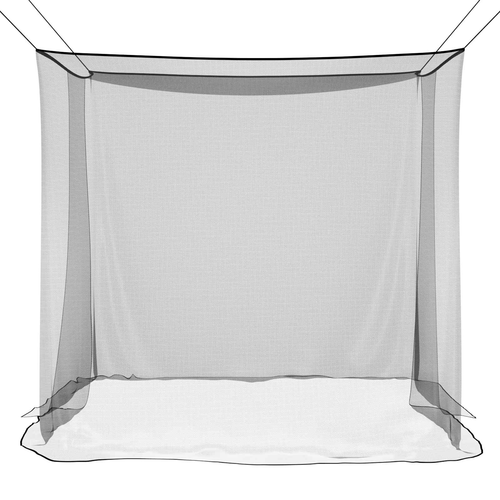 Moskitonetz zum Aufhängen 156 Mesh Weiß 220x100x150 cm