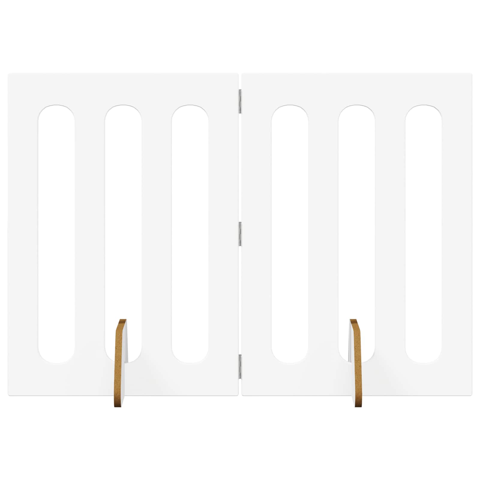 Faltbarer Haustierzaun 2 pcs Weiß 100,5 x 38 x 70 cm