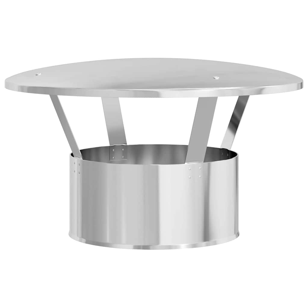 Regenabdeckung Schornstein Silber 20 x 20 x 18 cm Edelstahl