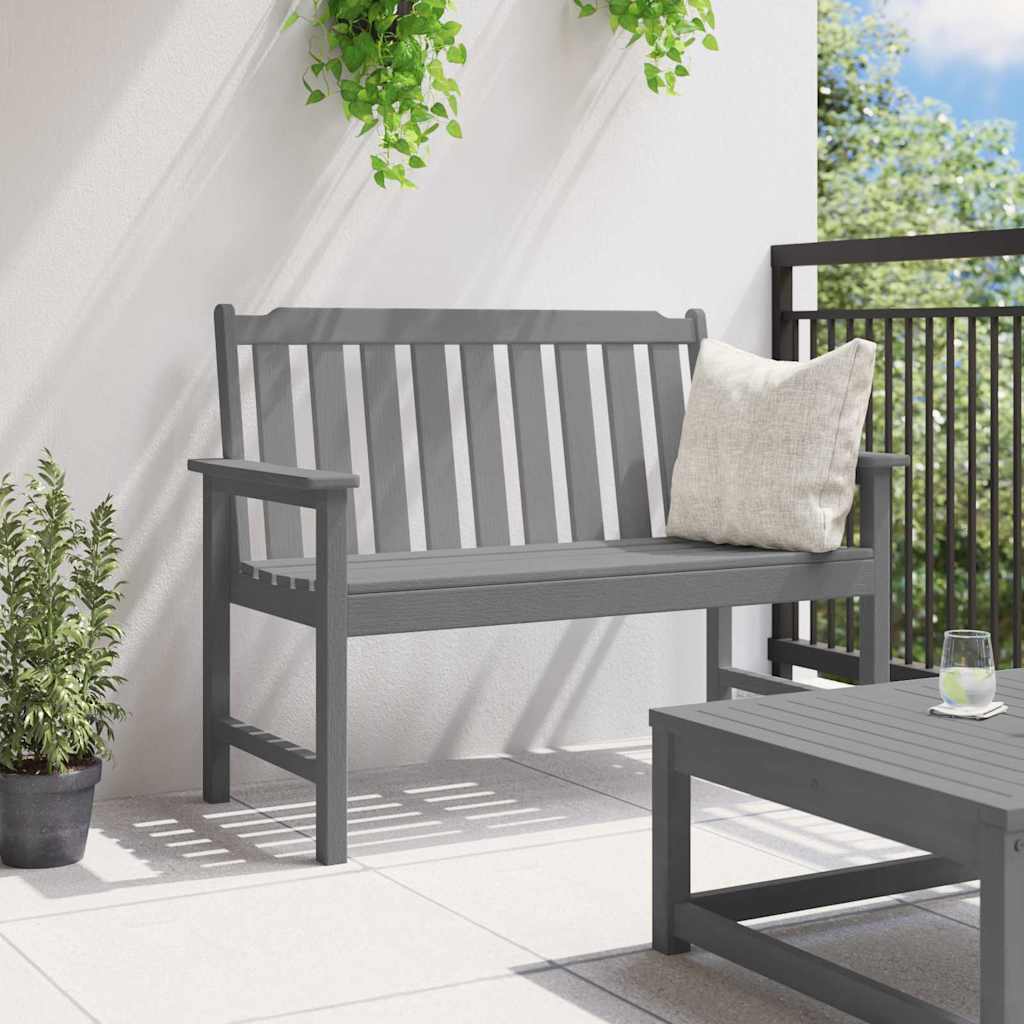 Gartenbank Weiß 120 x 59 x 88 cm HDPE
