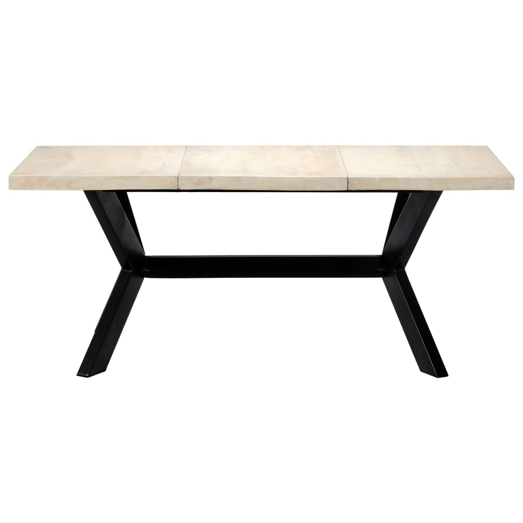 Esstisch Massivholz Mango und Stahlgestell 180 cm