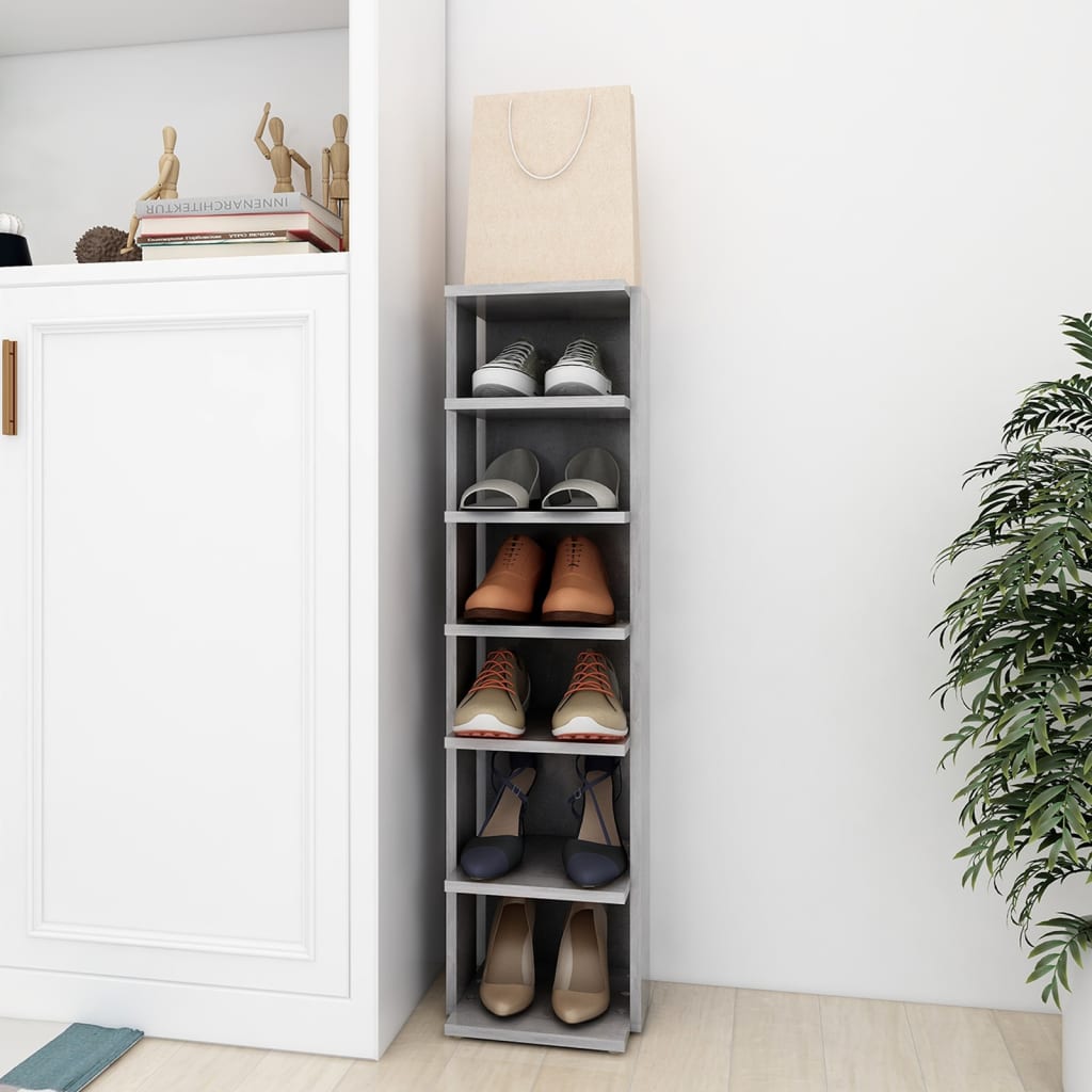 Schuhschrank Weiß 27,5x27x102 cm Holzwerkstoff