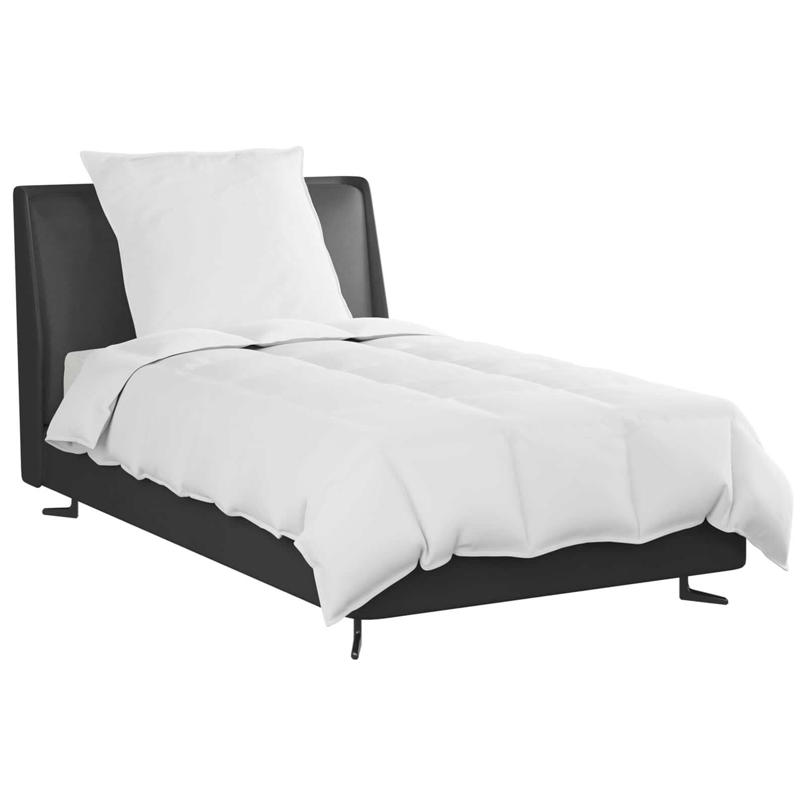 Sommerdecke mit Kissen 2 pcs Weiß Daunenfeder