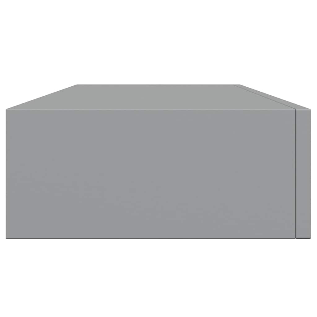 Wandregal mit Schublade Weiß 40x23,5x10 cm MDF