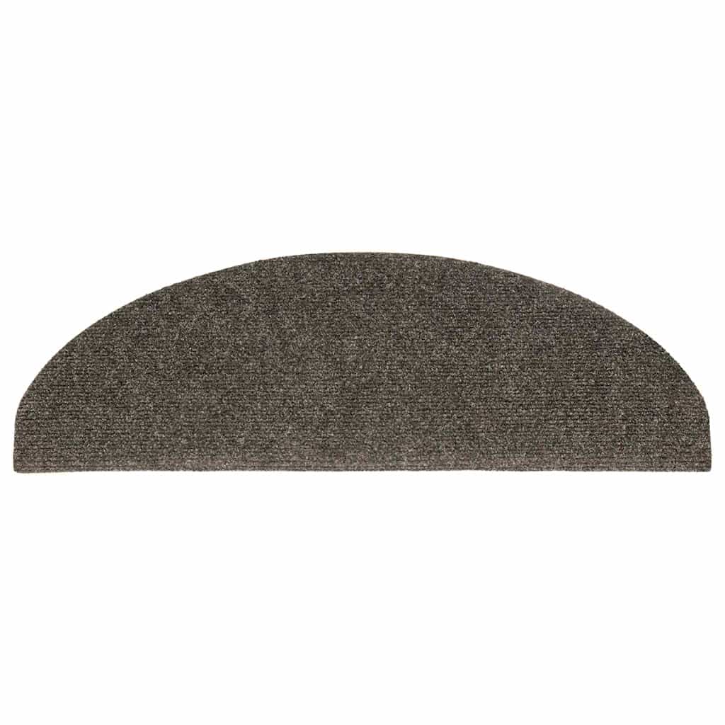 Stufenmatten Selbstklebend 15 Stk. 56x17x3 cm Hellbraun Halbrund