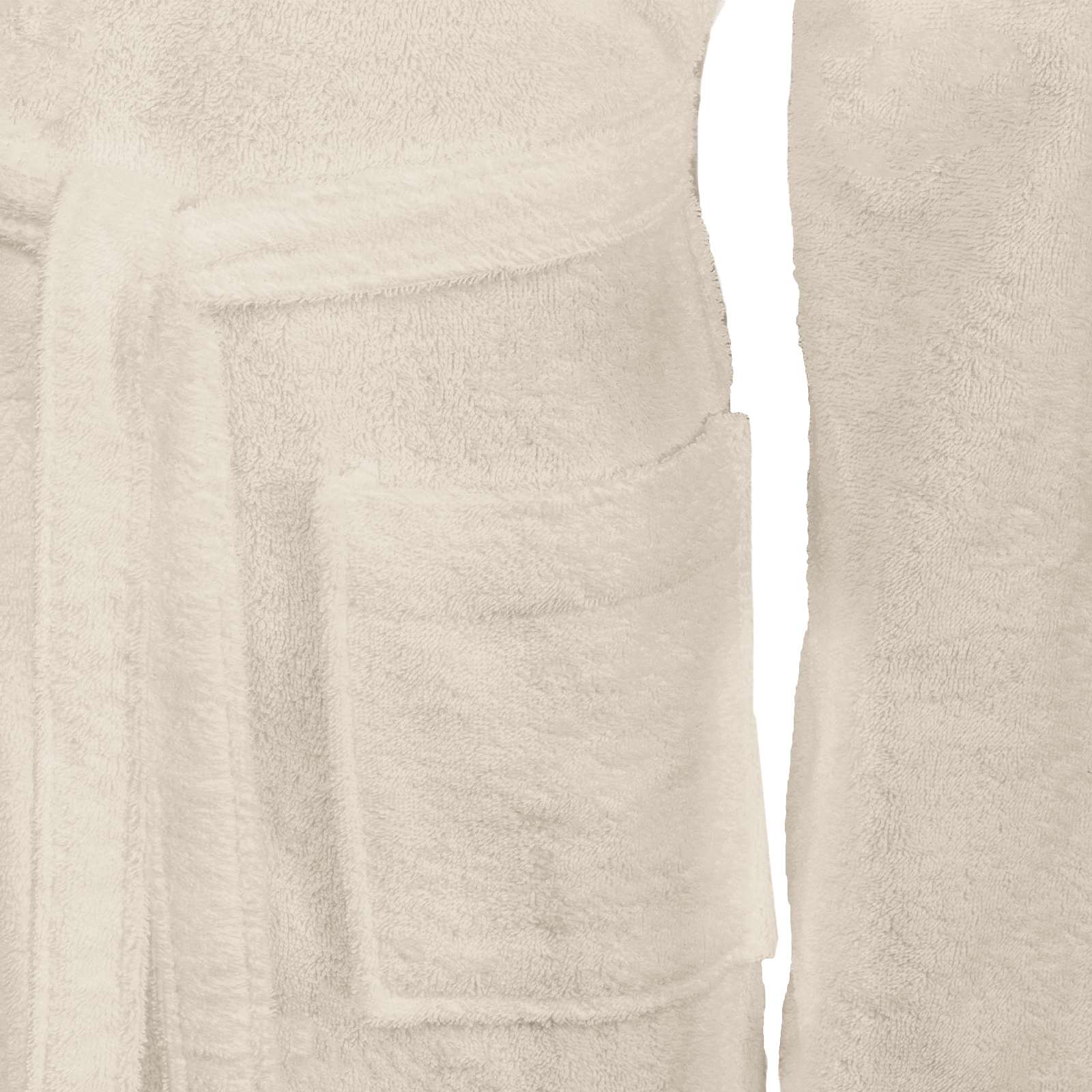Bademantel KINN Weiß S Baumwolle