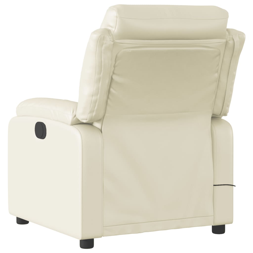 Massage-Relaxsessel, Kunstleder, Schwarz