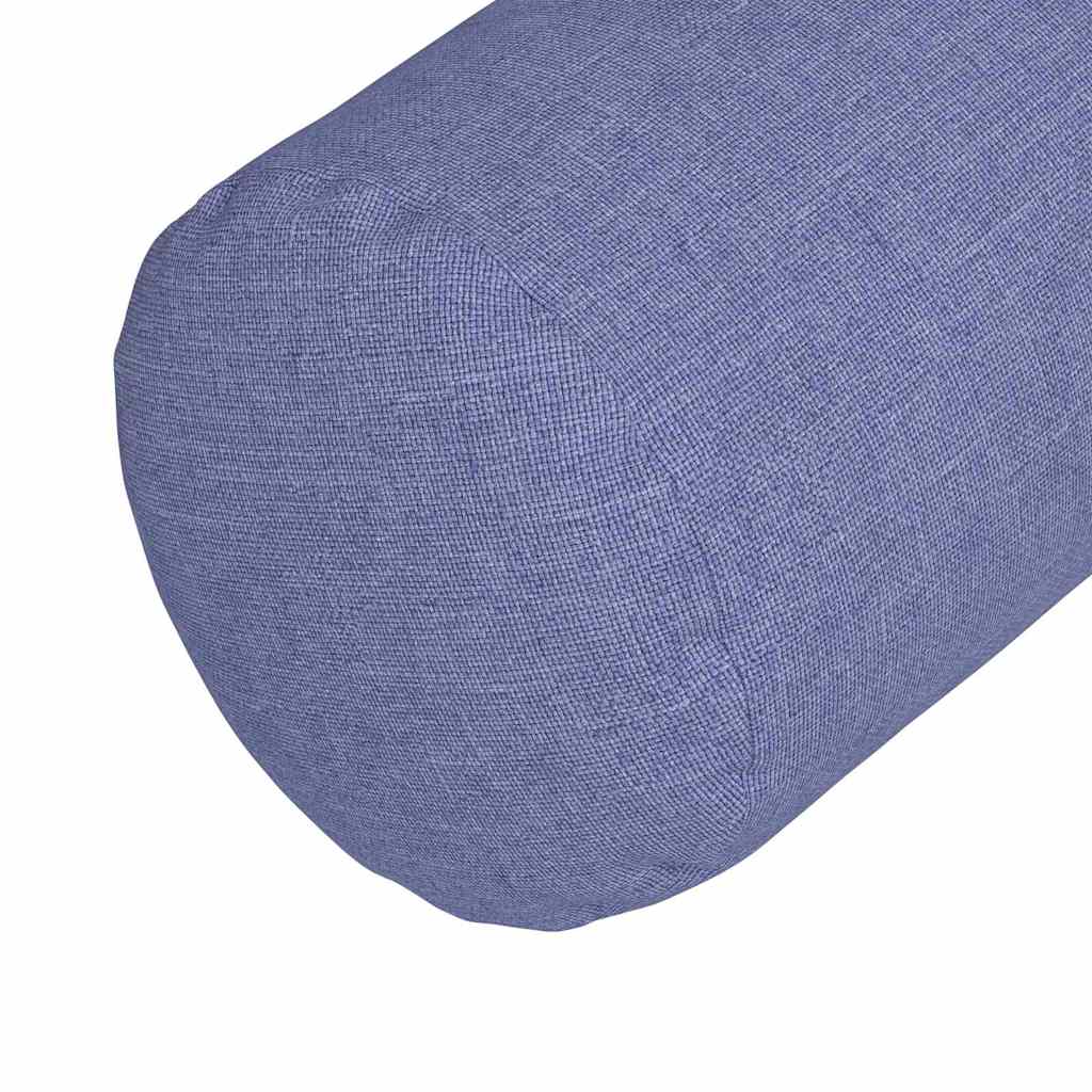 Bolsterkissen 2 Stück Hellgrau Ø 15 x 40 cm Stoff