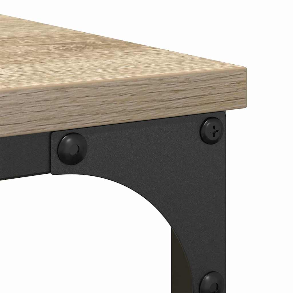 3-tlg. Badmöbel-Set Räuchereiche Holzwerkstoff