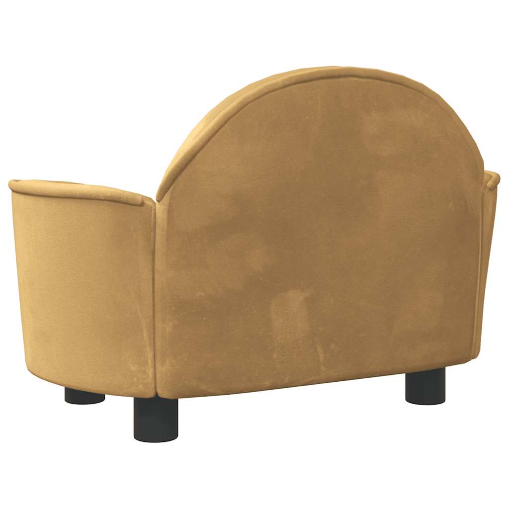 Hundebett Schwarz 66x40x45 cm Samt