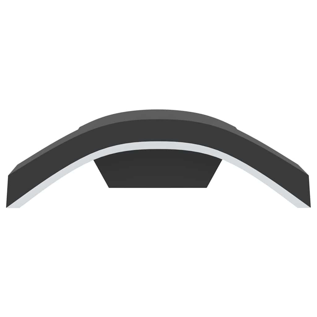 LED-Außenwandleuchten 2 Stk. Schwarz Aluminiumdruckguss