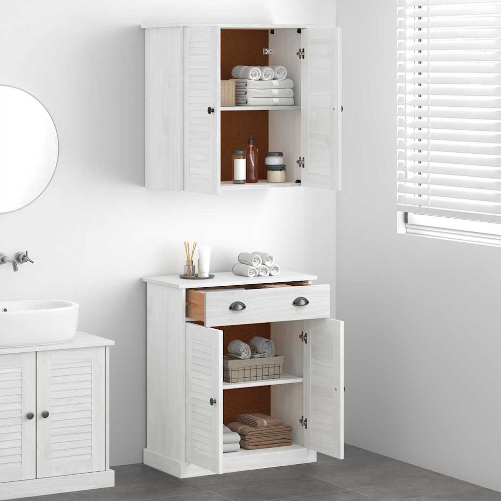 Badezimmermöbel-Set mit Regal VIGO 2 pcs Braun und Honigbraun