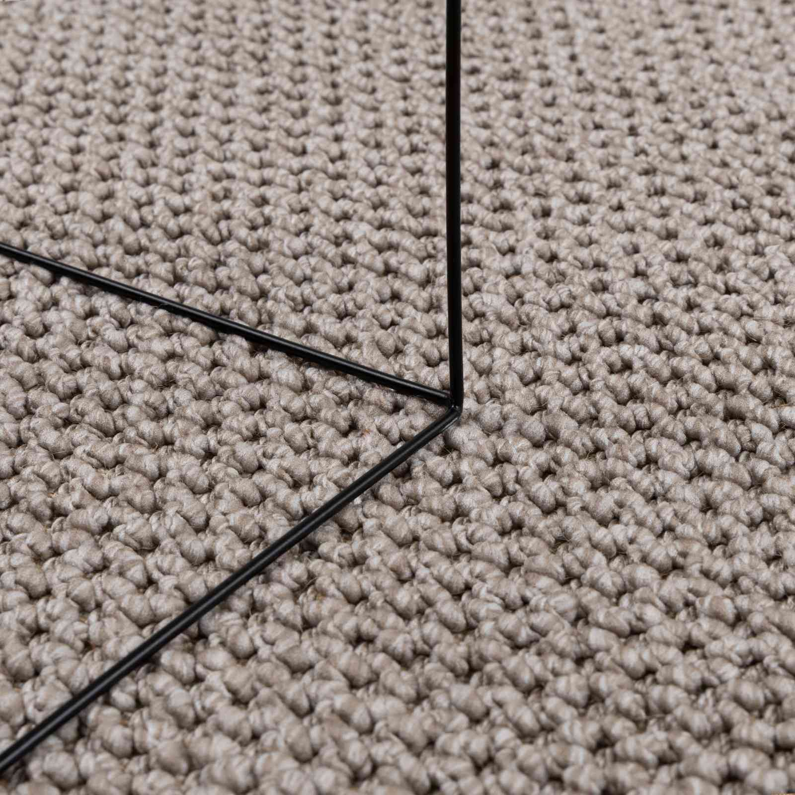 Bereichsteppiche Rechtwinklig LUGO Creme 150 x 80 cm Polyester