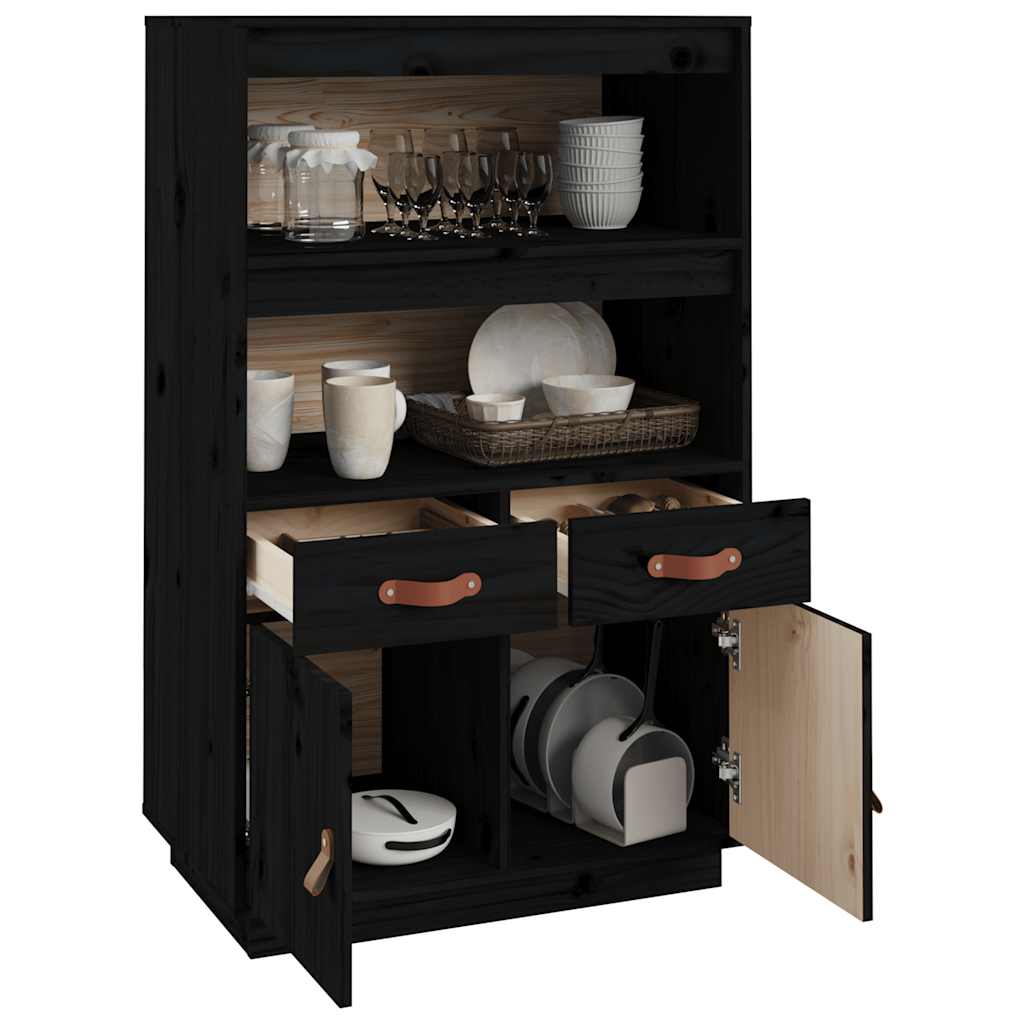 Highboard 67x40x108,5 cm Massivholz Kiefer