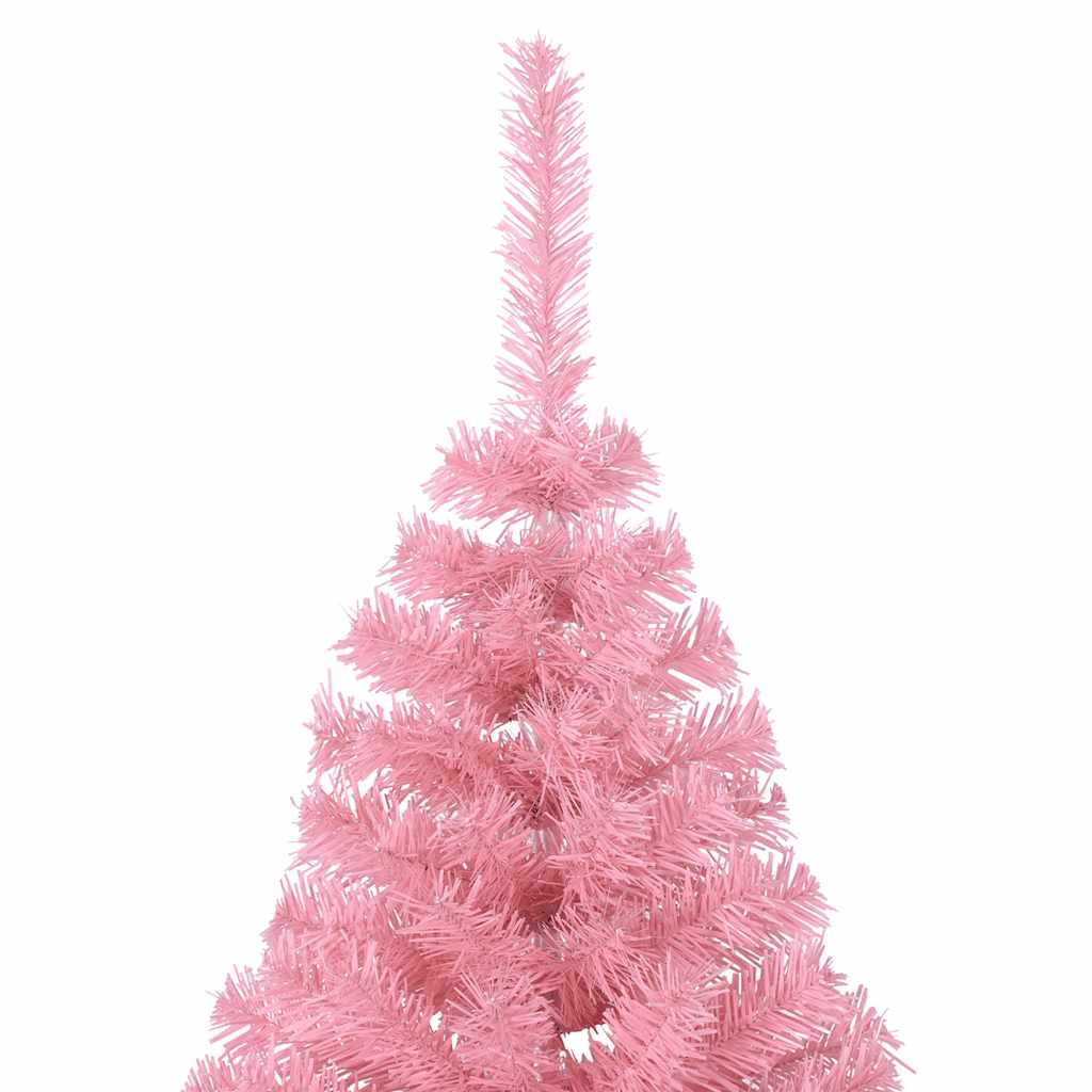 Künstlicher Halb-Weihnachtsbaum mit Ständer Grün 150 cm PVC