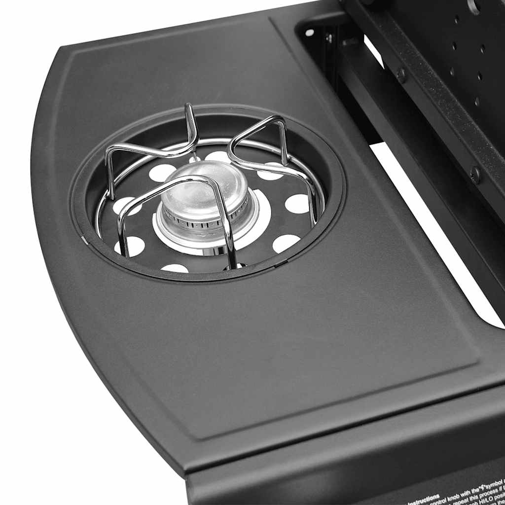 Gasgrill 4+1 Brenner Schwarz