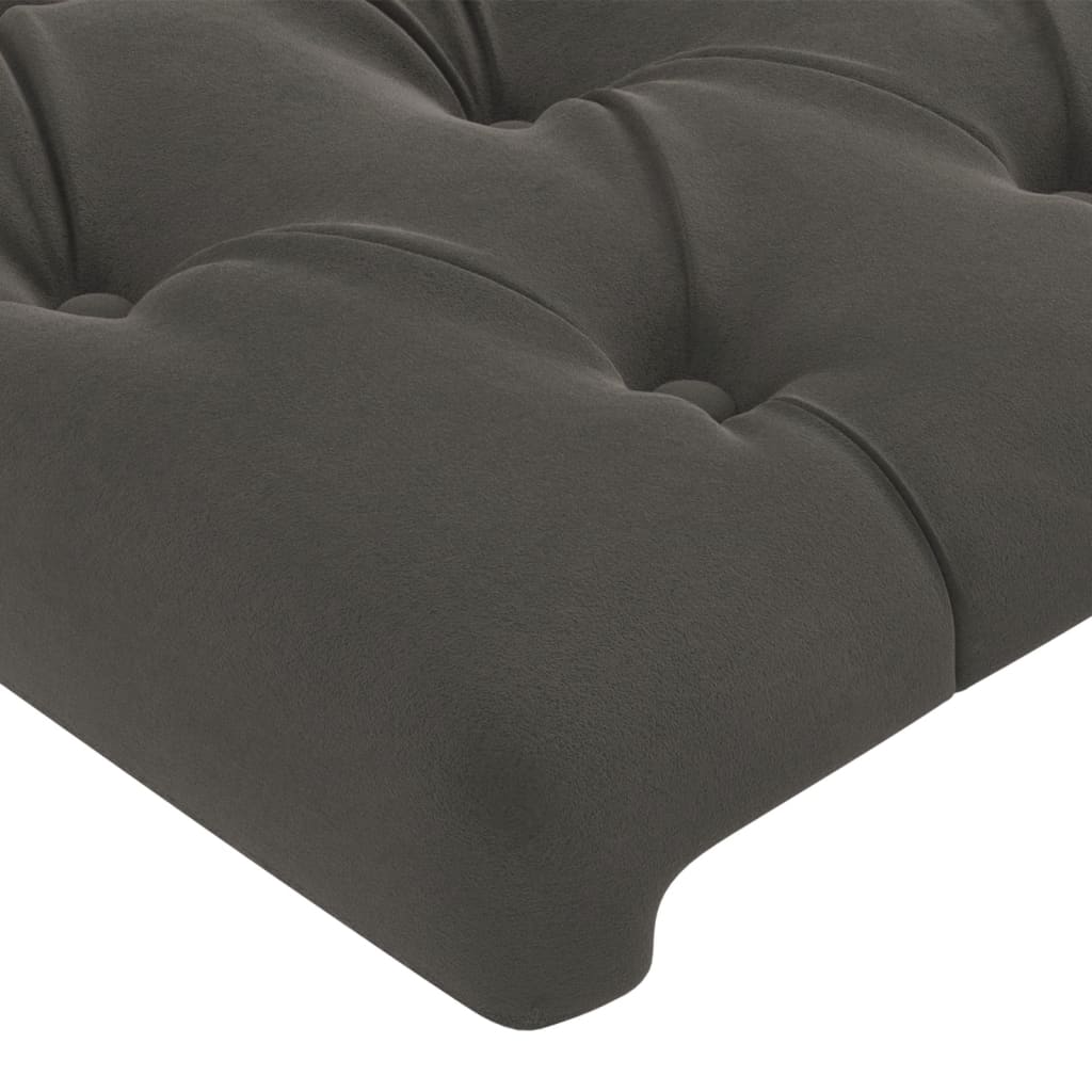 Kopfteil mit Ohren Dunkelblau 93x23x78/88 cm Samt
