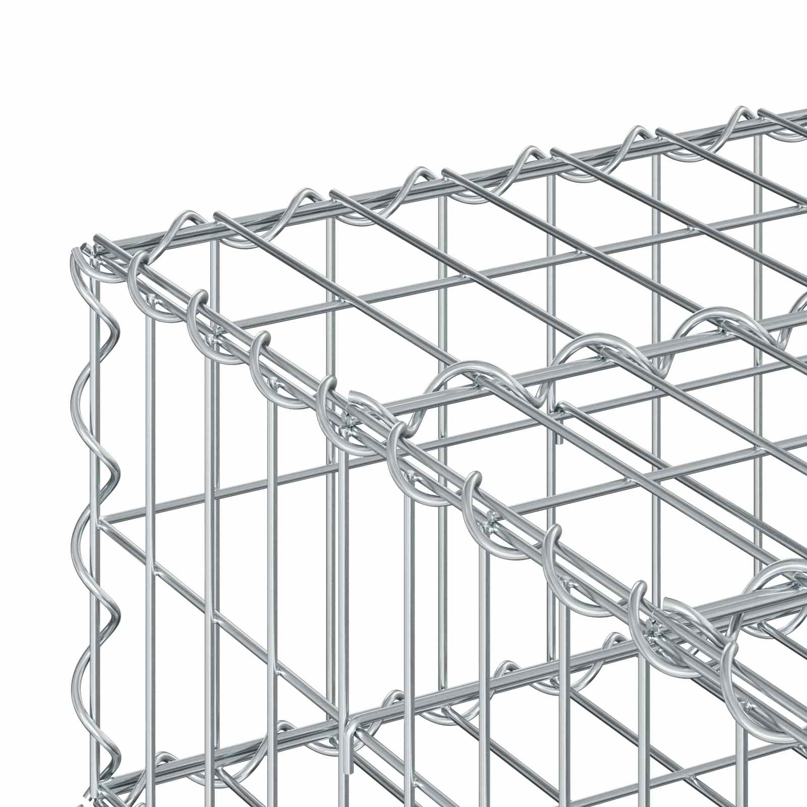 Gabionen Hochbeet Silber