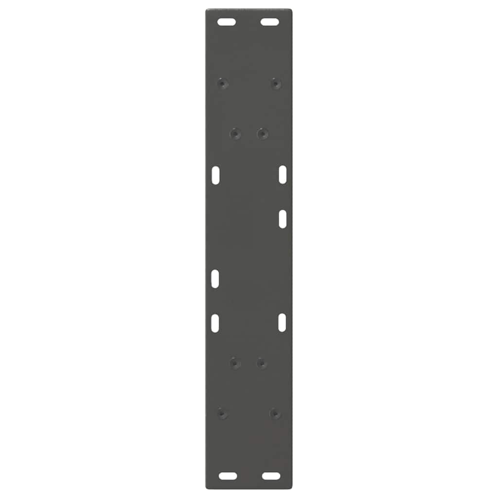 Couchtischbeine V-Form 2 Stück Schwarz 30x(30-31,3) cm Stahl