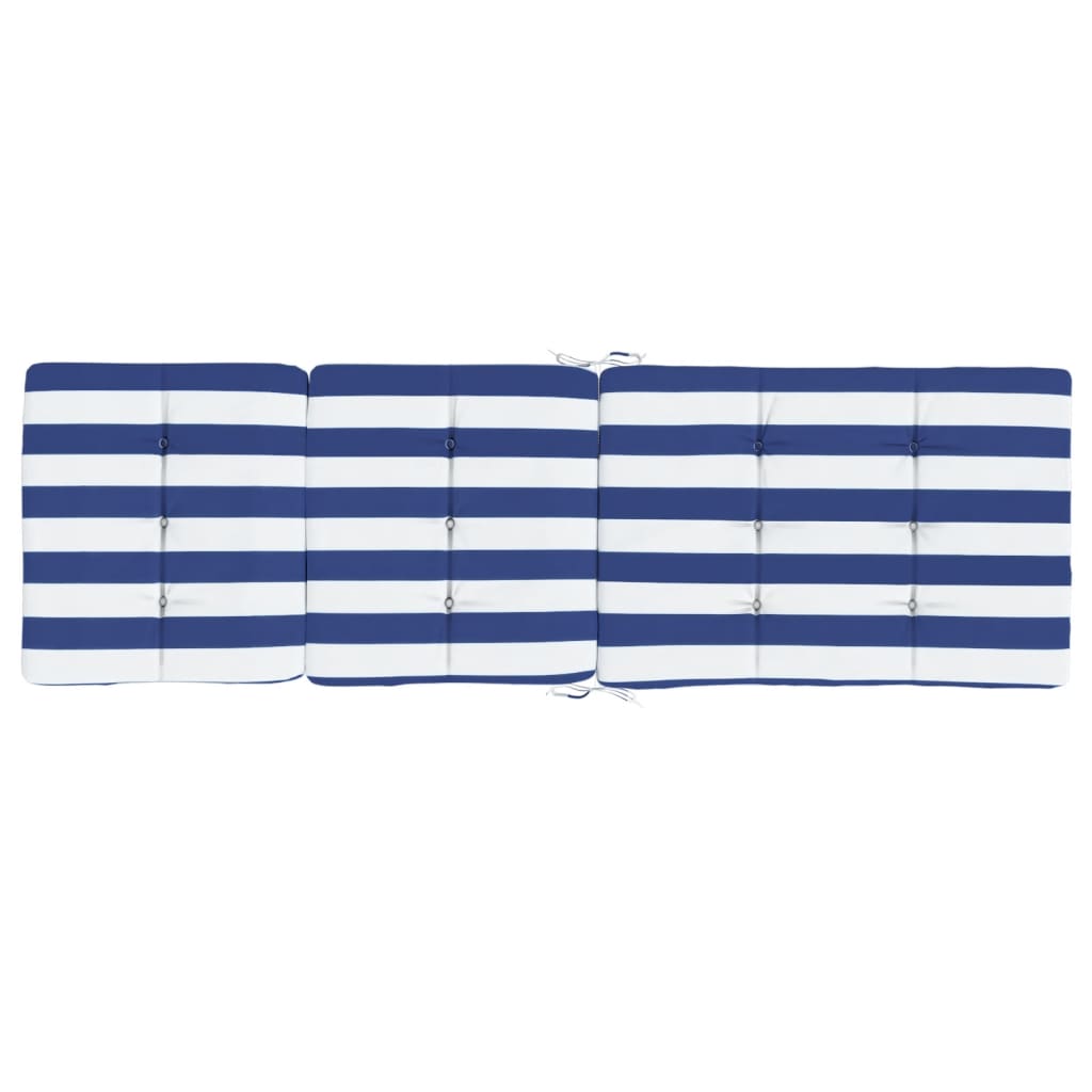 Liegestuhl-Auflagen 2 Stk. Creme Oxford-Gewebe