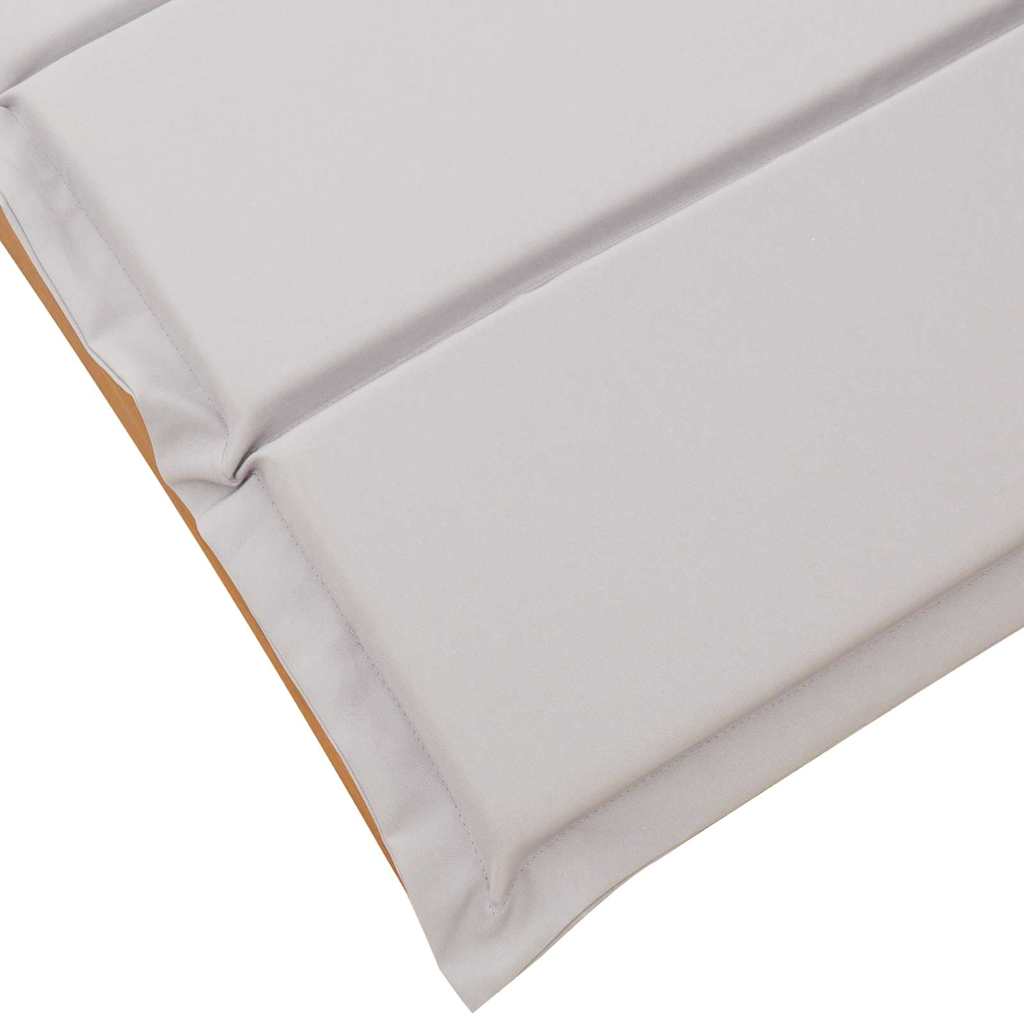 Sonnenliege mit Auflage Beige Massivholz Akazie