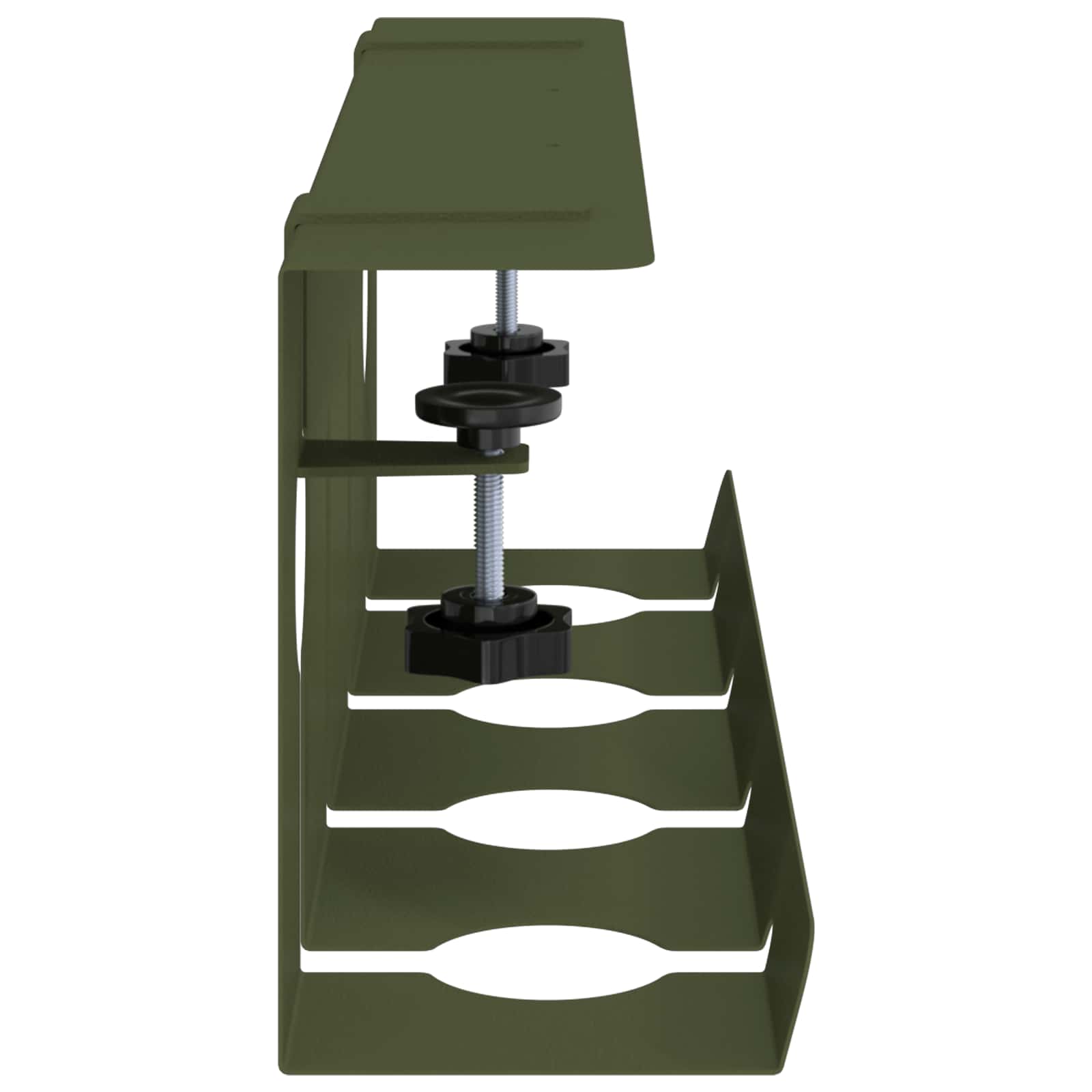 Unter dem Schreibtisch Kabelmanagement Tray 2 Stk. Anthrazit