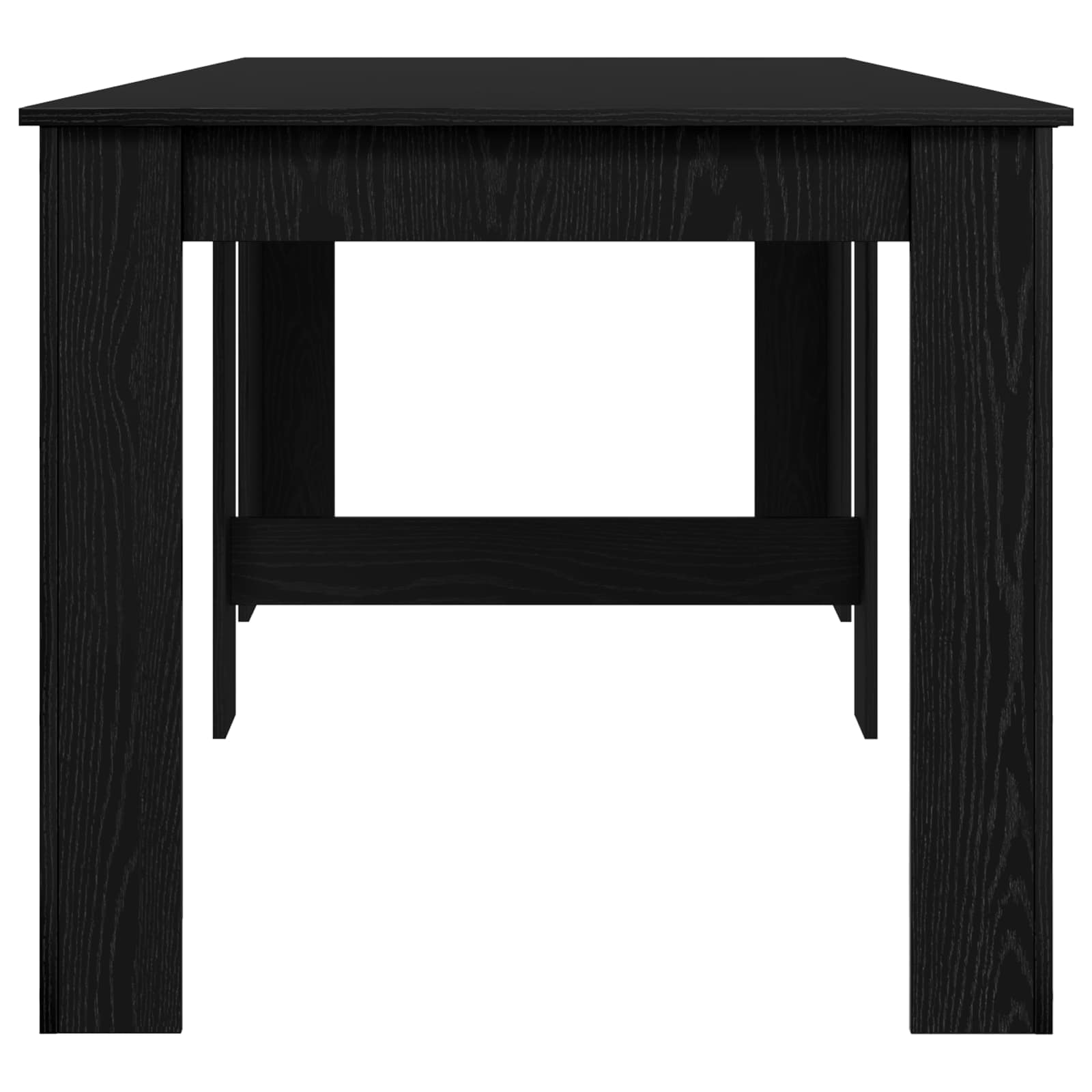 Esstisch 180 x 85 x 75 cm Holzwerkstoff Schwarze Eiche