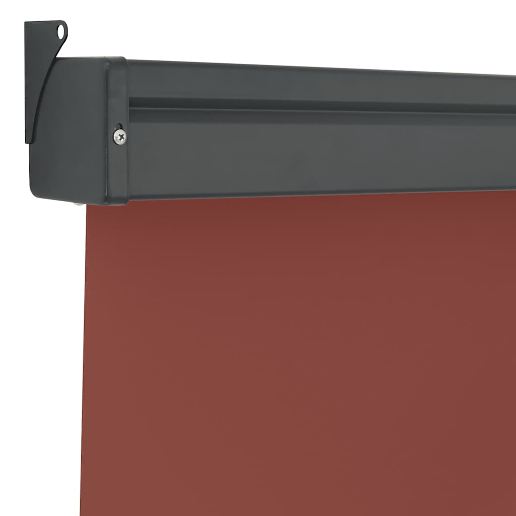 Balkon Seitenmarkise 60 x 250 cm 100% Polyester Eisen Stahl