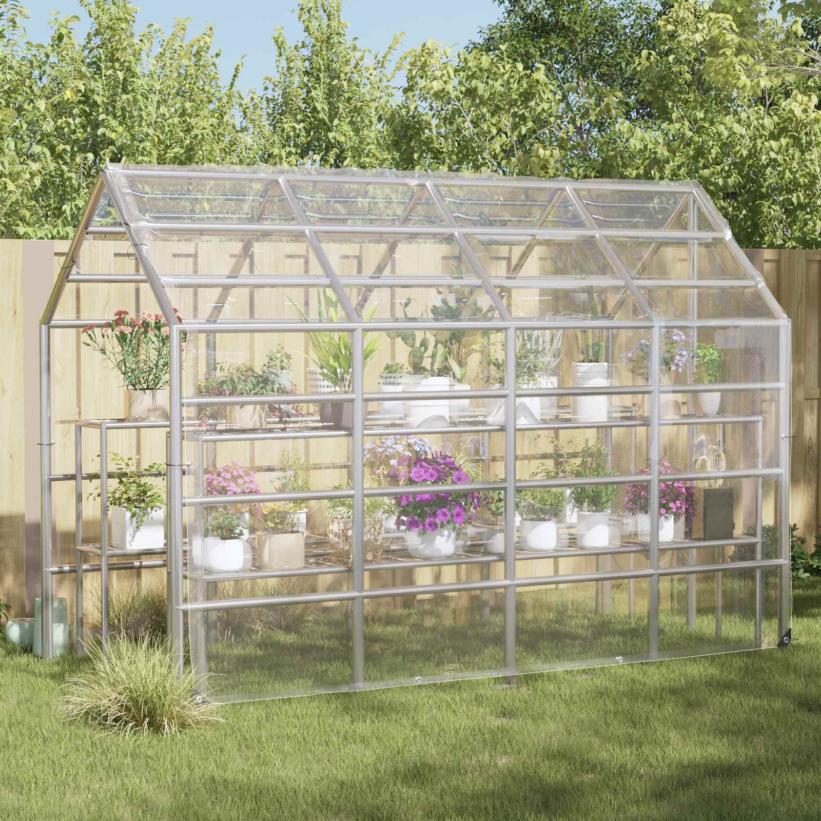 Pflanzenabdeckung mit Ösen 1x3 m PVC