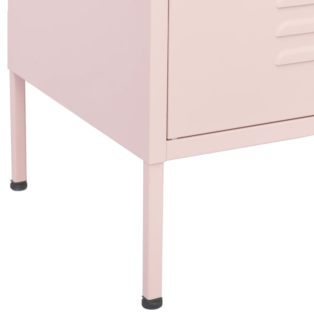 Beistellschrank Olivgrün 80x35x101,5 cm Stahl