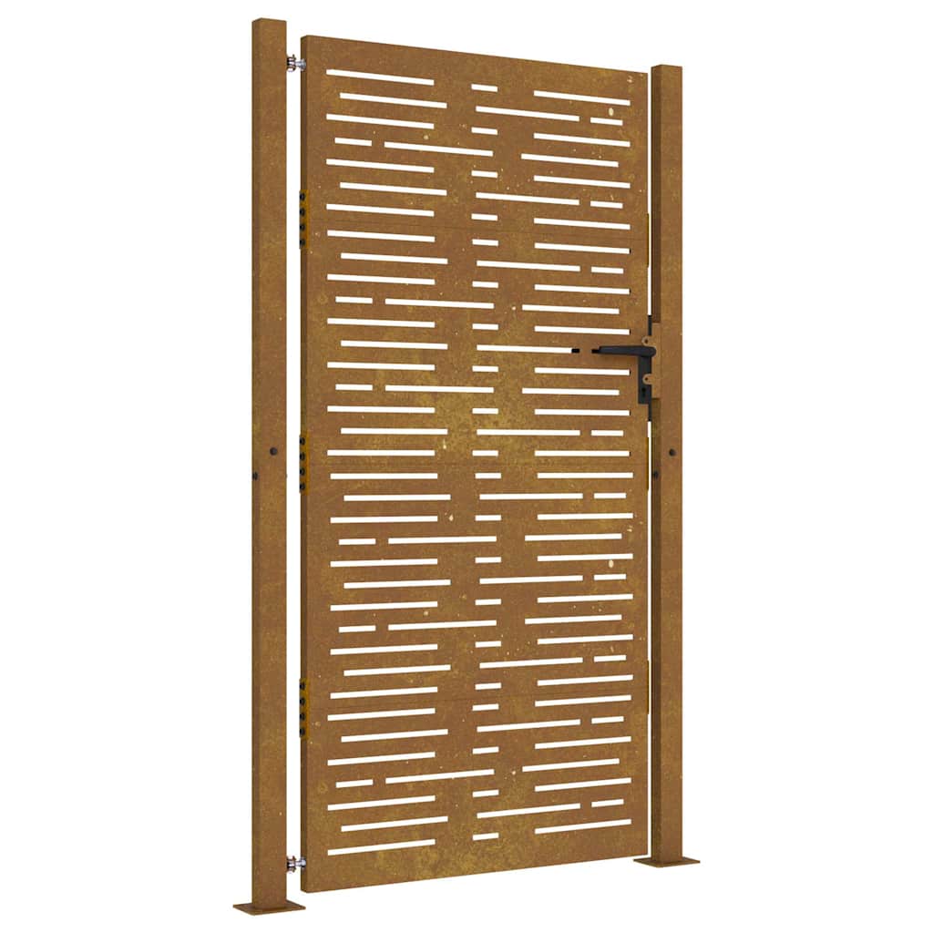 Gartentor 100x75 cm Cortenstahl Quadratisches Design