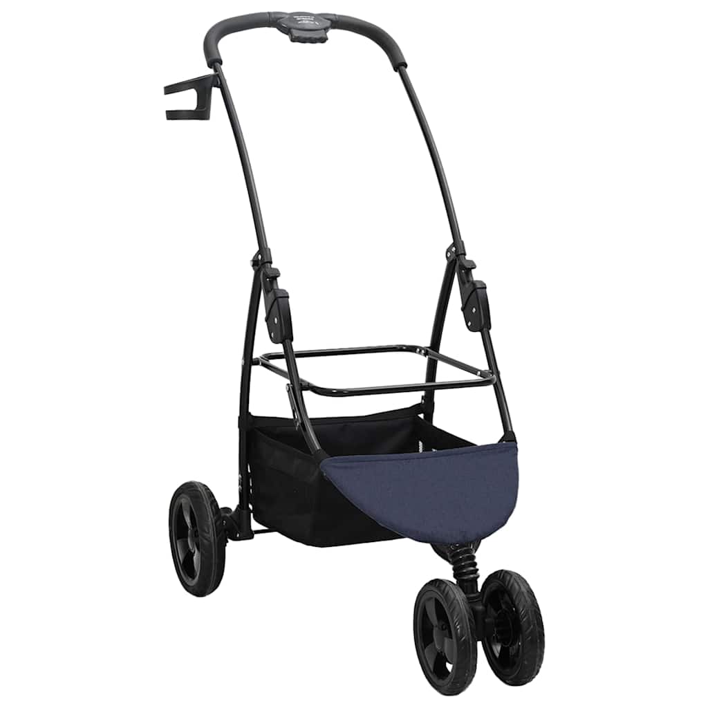 Faltbarer Haustierwagen Rosa 81 x 47 x 99 cm Polyester