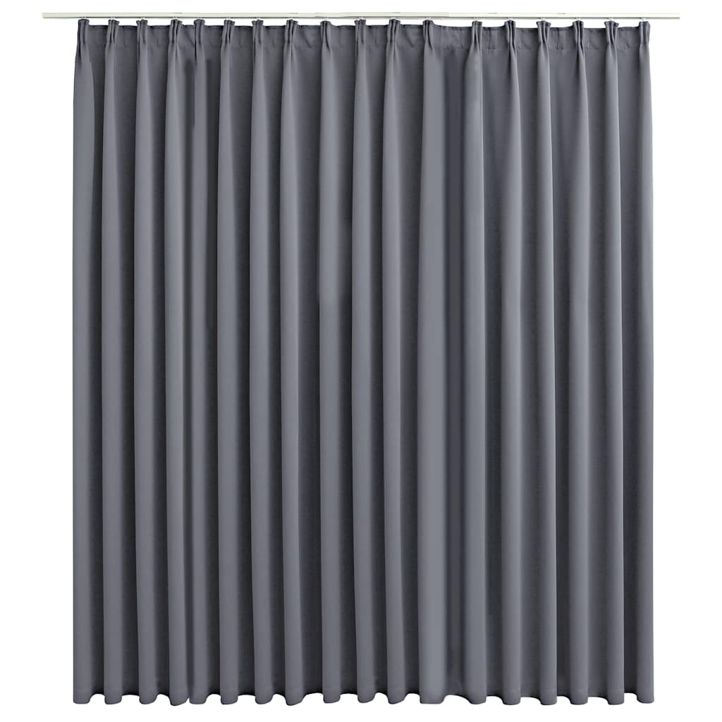 Verdunkelungsvorhang mit Haken Schwarz 290 x 245 cm
