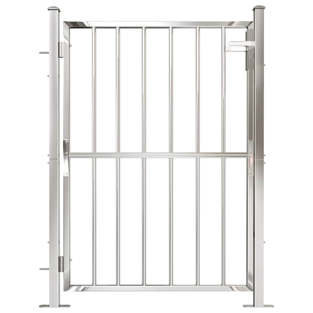 Gartentor 100 x 95 cm Edelstahl