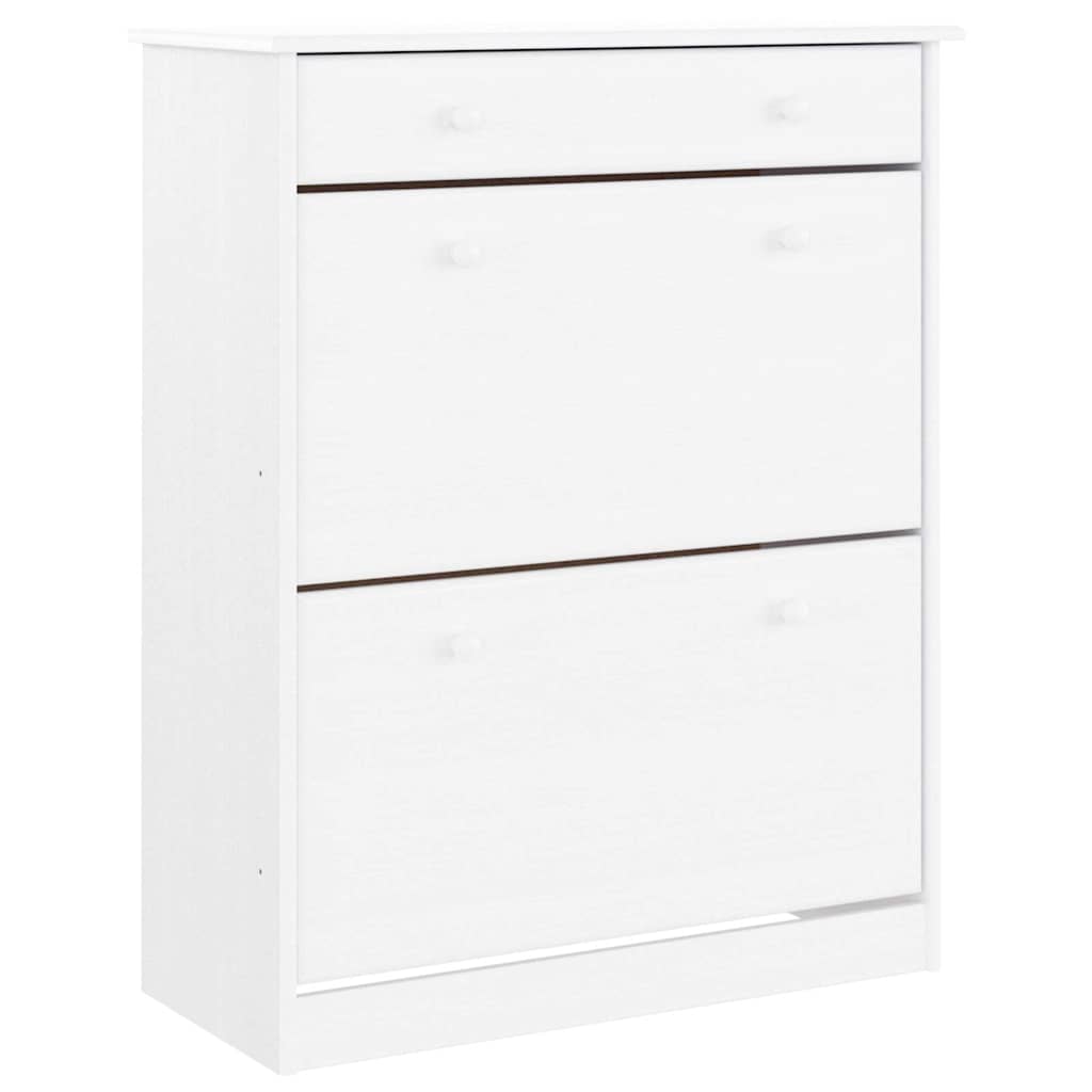 Schuhschrank ALTA 77x35x96 cm Massivholz Kiefer