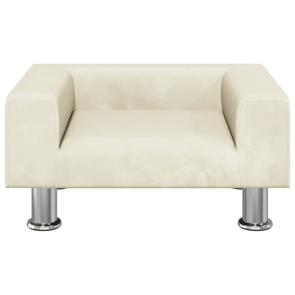 Hundebett Blau 70x45x26,5 cm Samt